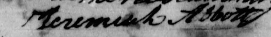 Jeremiah's signature